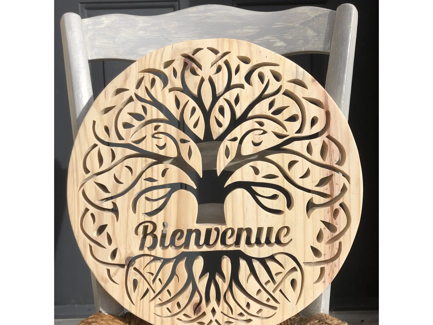Arbre de vie celtique - Bois de pin - à accrocher - 70€