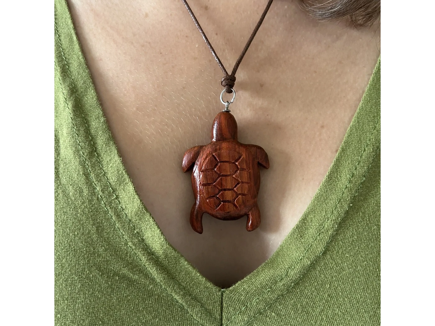 Pendentif en bois de palissandre