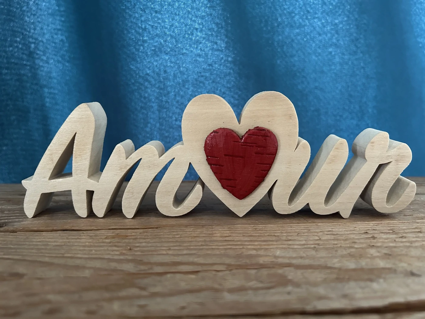 Amour à poser ou à accrocher - 21x6 cms - 12€